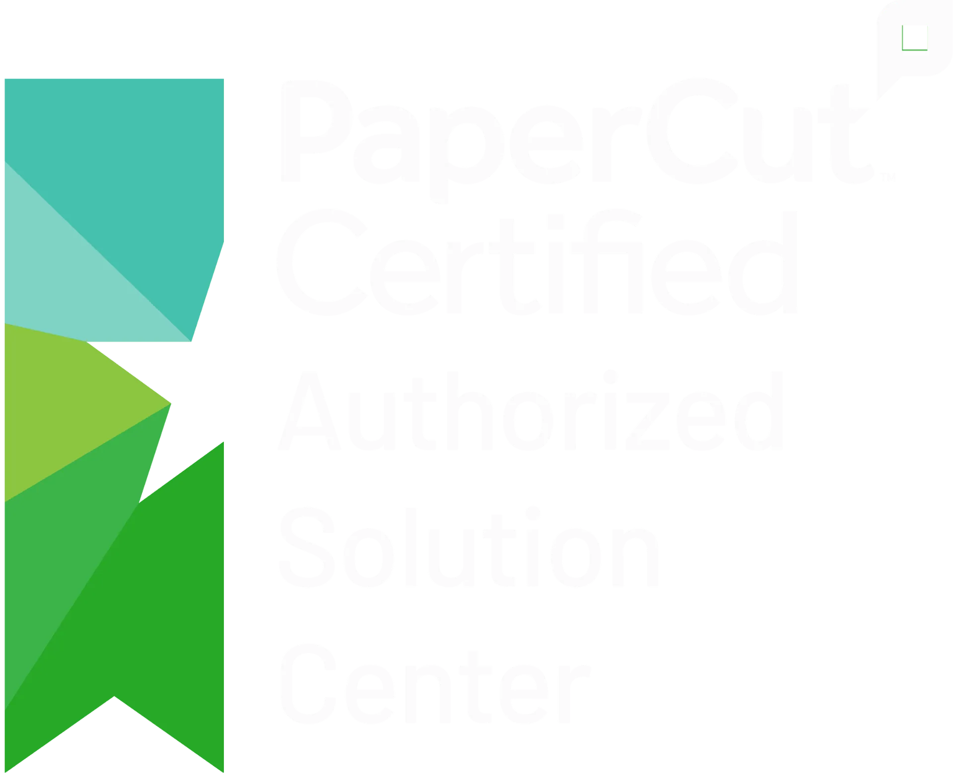 PaperCut Authorised Solution Centre badge